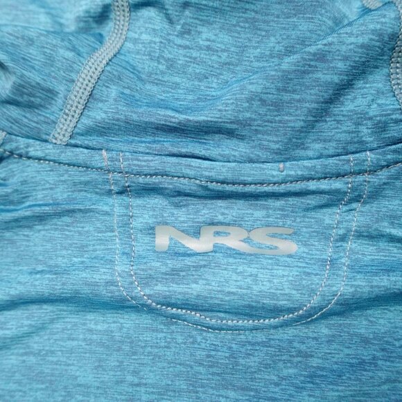 NRS Mens Silkweight Varial Hoodie Poseidon Blue Sun/Rafting/River Shirt NEW $90 - Picture 10 of 16